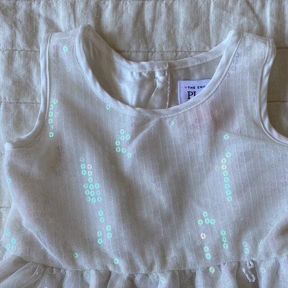 The Children's Place White Sequins Dress Size 18-24 Months - Picture 4 of 7